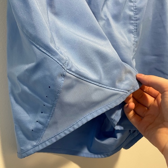 All In Motion Light Blue Athletic Shorts Size Large w/ Built In Liner - Picture 3 of 6